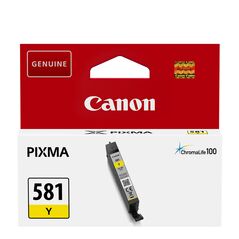 Canon Μελάνι Inkjet CLI-581 Yellow (2105C001) (CANCLI-581Y) έως 12 άτοκες Δόσεις