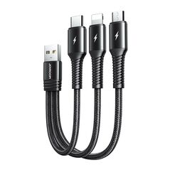 Joyroom Charging Cable 3-in-1 0.15m Joyroom S-01530G9 (black) 044942 6941237155603 S-01530G9 έως και 12 άτοκες δόσεις