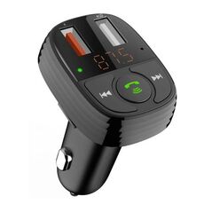 Φορτιστής Αυτοκινήτου Ταχείας Φόρτισης + Bluetooth MP3 + FM Devia EA133 με Διπλή Έξοδο USB A QC 3.0 Smart Μαύρο 6938595335198 6938595335198 έως και 12 άτοκες δόσεις