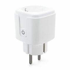Smart socket No brand PST-ZEU-003, Monitoring, 220V, 16A, Wi-Fi, Tuya Smart, White - 91017 έως 12 άτοκες Δόσεις