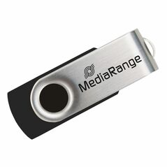 MediaRange USB 2.0 Flash Drive 4GB (Black/Silver) (MR907) έως 12 άτοκες Δόσεις