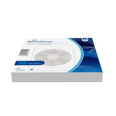 MediaRange Paper sleeves for 1 disc, with flap White Pack 50 (MRBOX65) έως 12 άτοκες Δόσεις