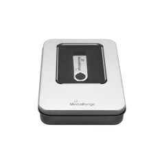 MediaRange Aluminum storage box, for USB flash drives, silver (MRBOX901) έως 12 άτοκες Δόσεις