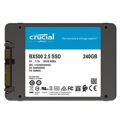 Crucial SSD 240 GB BX500 SATA 6Gb/s 2.5-inch έως 12 άτοκες Δόσεις