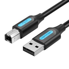 Vention USB 2.0 A to B cable Vention COQBJ 2A 5m Black PVC 056534 6922794748590 COQBJ έως και 12 άτοκες δόσεις
