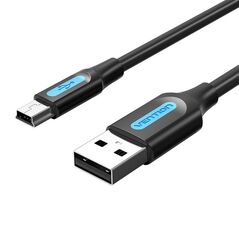 Vention USB 2.0 A to Mini-B cable Vention COMBF 1m Black PVC 056523 6922794748767 COMBF έως και 12 άτοκες δόσεις