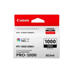 Canon Μελάνι Inkjet PFI1000MBK Matte Black (0545C001) (CANPFI-1000MBK) έως 12 άτοκες Δόσεις