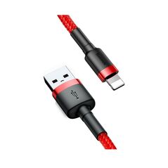 Baseus Braided USB to Lightning Cable Κόκκινο 2m (CALKLF-C09) (BASCALKLF-C09) έως 12 άτοκες Δόσεις