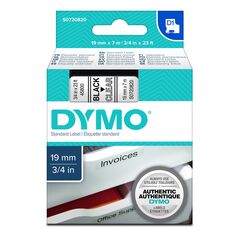 Ταινία Ετικετογράφου DYMO Standard 45800 19 mm x 7 m (Μαύρα Γράμματα σε Διάφανο Φόντο) (S0720820) (DYMO45800) έως 12 άτοκες Δόσεις