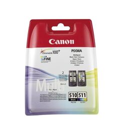 Canon Μελάνι Inkjet PG-510/CL-511 Multipack (2970B010) (CANPG-510MPK) έως 12 άτοκες Δόσεις