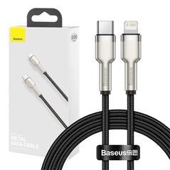 Baseus USB-C cable for Lightning Baseus Cafule, PD, 20W, 1m (black) 025080  CATLJK-A01 έως και 12 άτοκες δόσεις 6953156202061