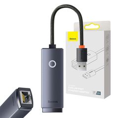 Baseus Baseus Lite Series USB to RJ45 network adapter, 100Mbps (gray) 033088  WKQX000013 έως και 12 άτοκες δόσεις 6932172606046