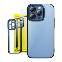 Baseus Baseus Glitter Transparent Case and Tempered Glass set for iPhone 14 Pro Max (blue) 038948  ARMC021503 έως και 12 άτοκες δόσεις 6932172615512
