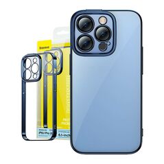 Baseus Baseus Glitter Transparent Case and Tempered Glass set for iPhone 14 Pro (blue) 038946  ARMC021303 έως και 12 άτοκες δόσεις 6932172615499