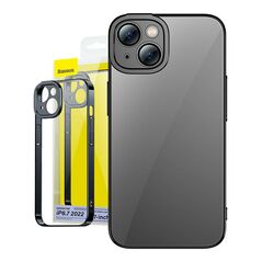 Baseus Baseus Glitter Transparent Case and Tempered Glass set for iPhone 14 Plus (black) 038943  ARMC021001 έως και 12 άτοκες δόσεις 6932172615468
