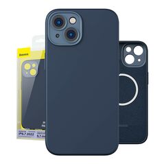 Baseus Baseus Liquid Silica Magnetic Case and Tempered Glass set for iPhone 14 Plus (blue) 038923  ARYC000603 έως και 12 άτοκες δόσεις 6932172615260