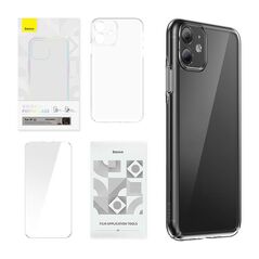 Baseus Case Baseus Crystal Series for iPhone 11 (clear) + tempered glass + cleaning kit 047025  ARSJ000002 έως και 12 άτοκες δόσεις 6932172627591
