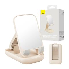 Baseus Folding Phone Stand Baseus with mirror (beige) 048730  B10551501411-00 έως και 12 άτοκες δόσεις 6932172629915
