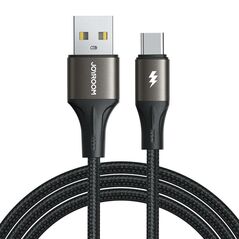 Joyroom Cable Light-Speed USB to USB-C SA25-AC3 / 3A / 1.2m (black) 053834  SA25-AC3 1.2m Black έως και 12 άτοκες δόσεις 6941237106056