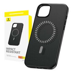 Baseus Magnetic Phone Case for iPhone 15 ProMax Baseus Fauxther Series (Black) 054867  P60157305113-03 έως και 12 άτοκες δόσεις 6932172641276