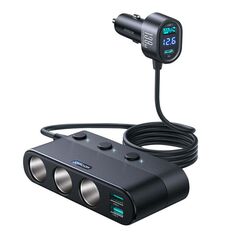Joyroom Car charger/adapter Joyroom JR-CCL01 7in1 black 055306  JR-CCL01 έως και 12 άτοκες δόσεις 6956116766979
