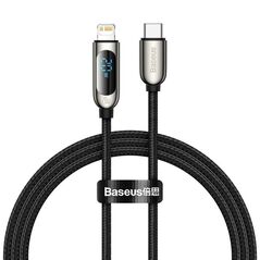 Baseus USB-C cable for Lightning Display, PD, 20W, 1m (black) (CATLSK-01) (BASCATLSK-01) έως 12 άτοκες Δόσεις