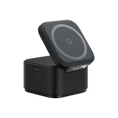 Baseus 2in1 Magnetic Wireless Charger MagPro 25W (Black) (P10264100121-00) (BASP10264100121-00) έως 12 άτοκες Δόσεις
