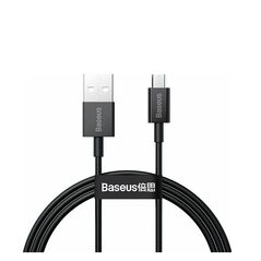Baseus Superior Series Regular USB 2.0 to micro USB Cable Μαύρο 1m (CAMYS-01) (BASCAMYS01) έως 12 άτοκες Δόσεις