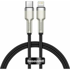 Baseus USB-C Cable For Lightning Cafule, Pd, 20w, 0,25m Black (CATLJK-01) (BASCATLJK-01) έως 12 άτοκες Δόσεις