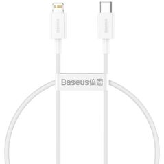 Baseus Superior USB-C to Lightning Cable 20W Λευκό 0.25m  (CATLYS-02) (BASCATLYS-02) έως 12 άτοκες Δόσεις