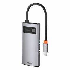 Baseus Hub 4in1Metal Gleam Series, USB-C to USB 3.0 + USB 2.0 + HDMI + USB-C  (CAHUB-CY0G) (BASCAHUB-CY0G) έως 12 άτοκες Δόσεις