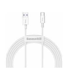 Baseus Superior USB 2.0 Cable USB-C male - USB-A male Λευκό 2m (CATYS-A02) (BASCATYSA02) έως 12 άτοκες Δόσεις