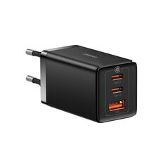 Baseus Φορτιστής Χωρίς Καλώδιο με Θύρα USB-A και 2 Θύρες USB-C 65W Quick Charge 3.0 Μαύρος (GaN5 Pro) (CCGP120201) (BASCCGP120201) έως 12 άτοκες Δόσεις