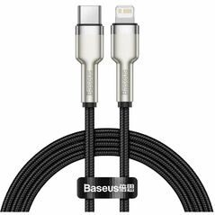 Baseus USB-C cable for Lightning Cafule 20W 1m Black (CATLJK-A01) (BASCATLJK-A01) έως 12 άτοκες Δόσεις