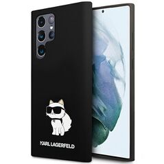 Karl Lagerfeld case for Samsung Galaxy S24 Ultra KLHCS24LSNCHBCK black HC SILICONE NFT CHOUPETTE