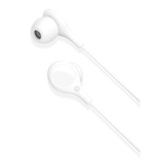 XO wired earphones EP46 jack 3,5mm with noise cancelling white