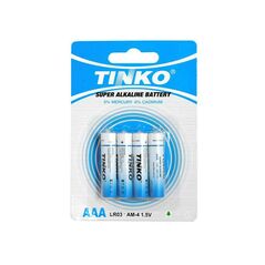 Alkaline battery TINKO AAA/LR3 4pcs/blister.