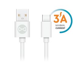 Forever cable USB - USB-C 1,0 m 3A white