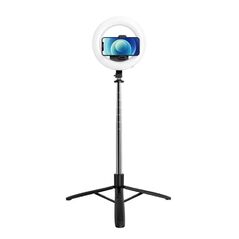 USAMS Usams - Selfie Stick (US-ZB241) - Portable Live Show LED Ring Light with Tripod, Bluetooth Remote Control, 168cm - Black 6958444976198 έως 12 άτοκες Δόσεις