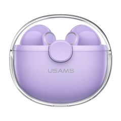 USAMS Usams - Wireless Earbuds BU12 Series (BHUBU02) - TWS, Bluetooth 5.1, Dual-Channel Stereo - Purple 6958444989440 έως 12 άτοκες Δόσεις