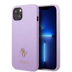 Guess case for iPhone 13 Mini 5,4&quot; GUHCP13SPS4MU purple hardcase Saffiano 4G Small Metal Logo 3666339048044