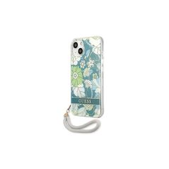 Guess case for IPhone 13 6,1&quot; GUHCP13MHFLSN hard case green Flower Cord 3666339040482