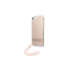 Guess case for iPhone SE 2022 / SE 2020 / 7 / 8 GUOHCI8H4STP hard case pink Print 4G Cord 3666339055202