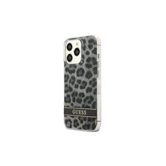 Guess case for IPhone 13 Pro 6,1&quot; GUHCP13LHSLEOK hard case grey Leopard Electro Stripe 3666339047467