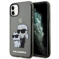 Karl Lagerfeld case for iPhone 11 / XR KLHCN61HNKCTGK black hardcase Gliter Karl&Choupette 3666339119003