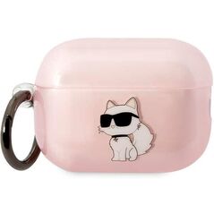 Karl Lagerfeld case for AirPods Pro 2 KLAP2HNCHTCP pink TPU NFT Choupette 3666339099329