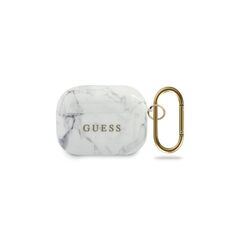 Guess case for AirPods Pro GUACAPTPUMAWH white Marble Collection 3700740485545