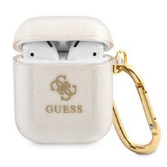 Guess case for AirPods GUA2UCG4GD gold Glitter Collection 3666339009878