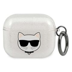Karl Lagerfeld case for Airpods 3 KLA3UCHGS silver Glitter Choupette 3666339009151