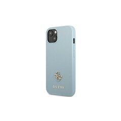 Guess case for iPhone 13 6,1&quot; GUHCP13MPS4MB blue hardcase Saffiano 4G Small Metal Logo 3666339048013